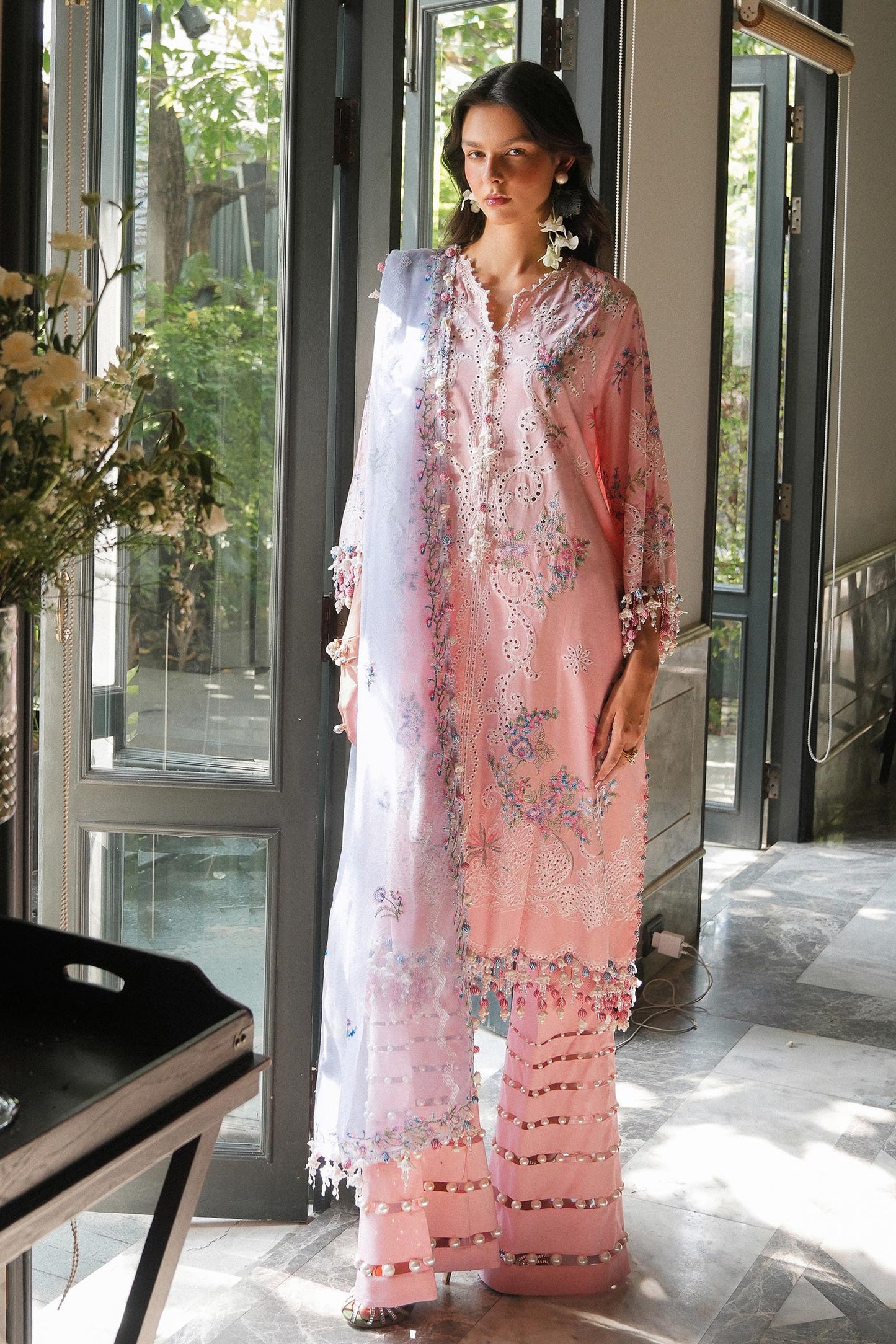 Sana Safinaz 1-B Luxury Lawn Stitched (2025)