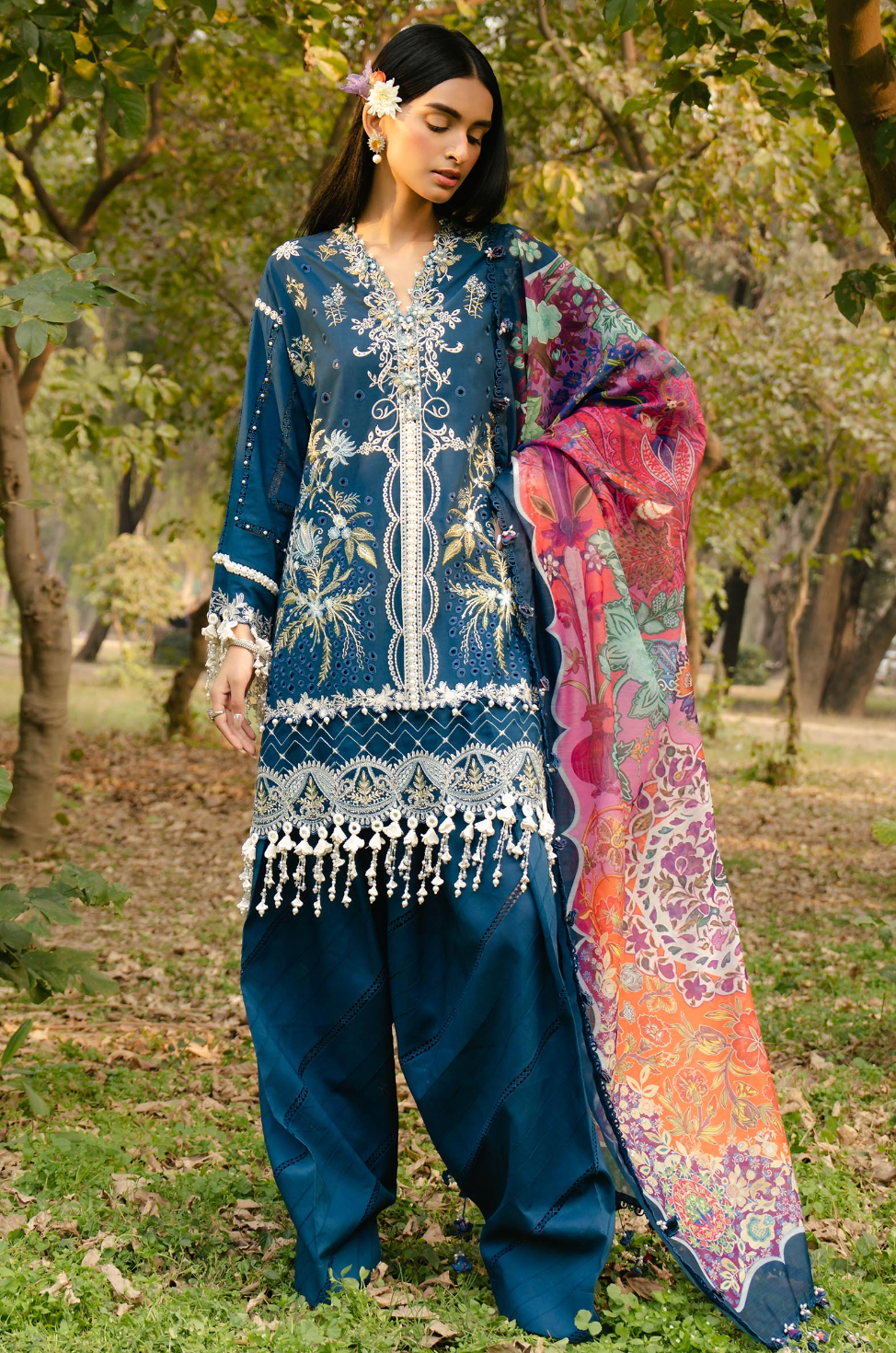 Sana Safinaz 9-B Luxury Lawn Stitched (2025)
