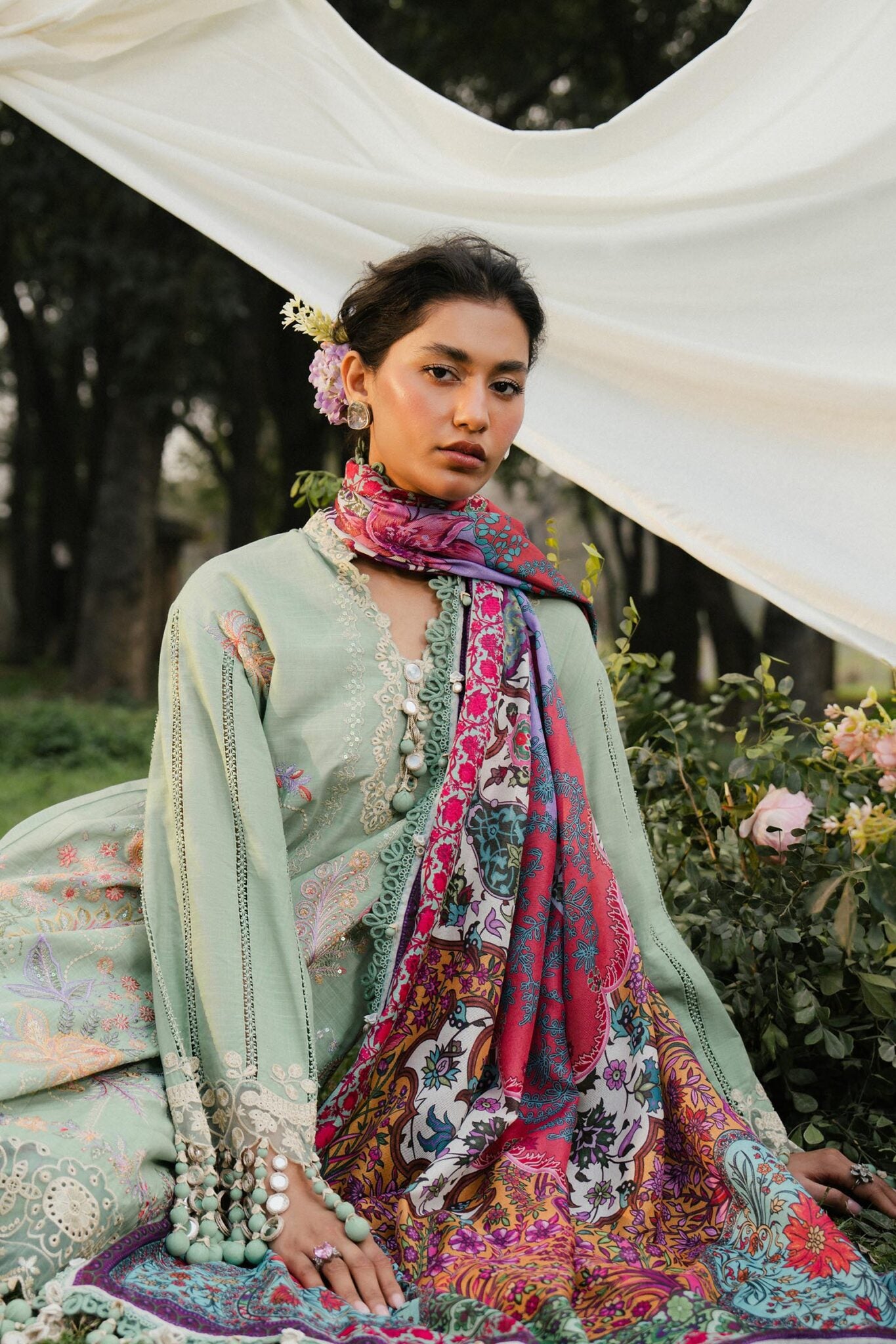 Sana Safinaz 7-B Luxury Lawn Stitched