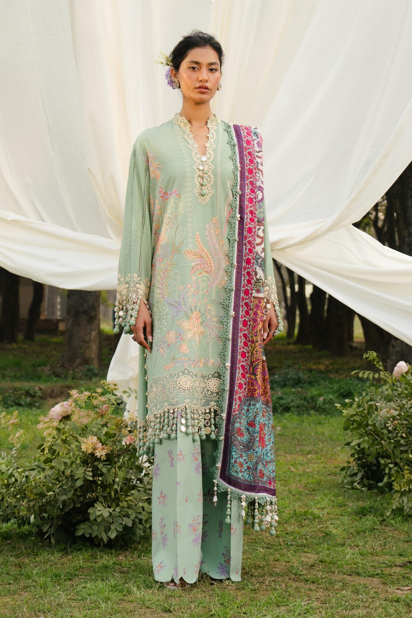 Sana Safinaz 7-B Luxury Lawn Stitched