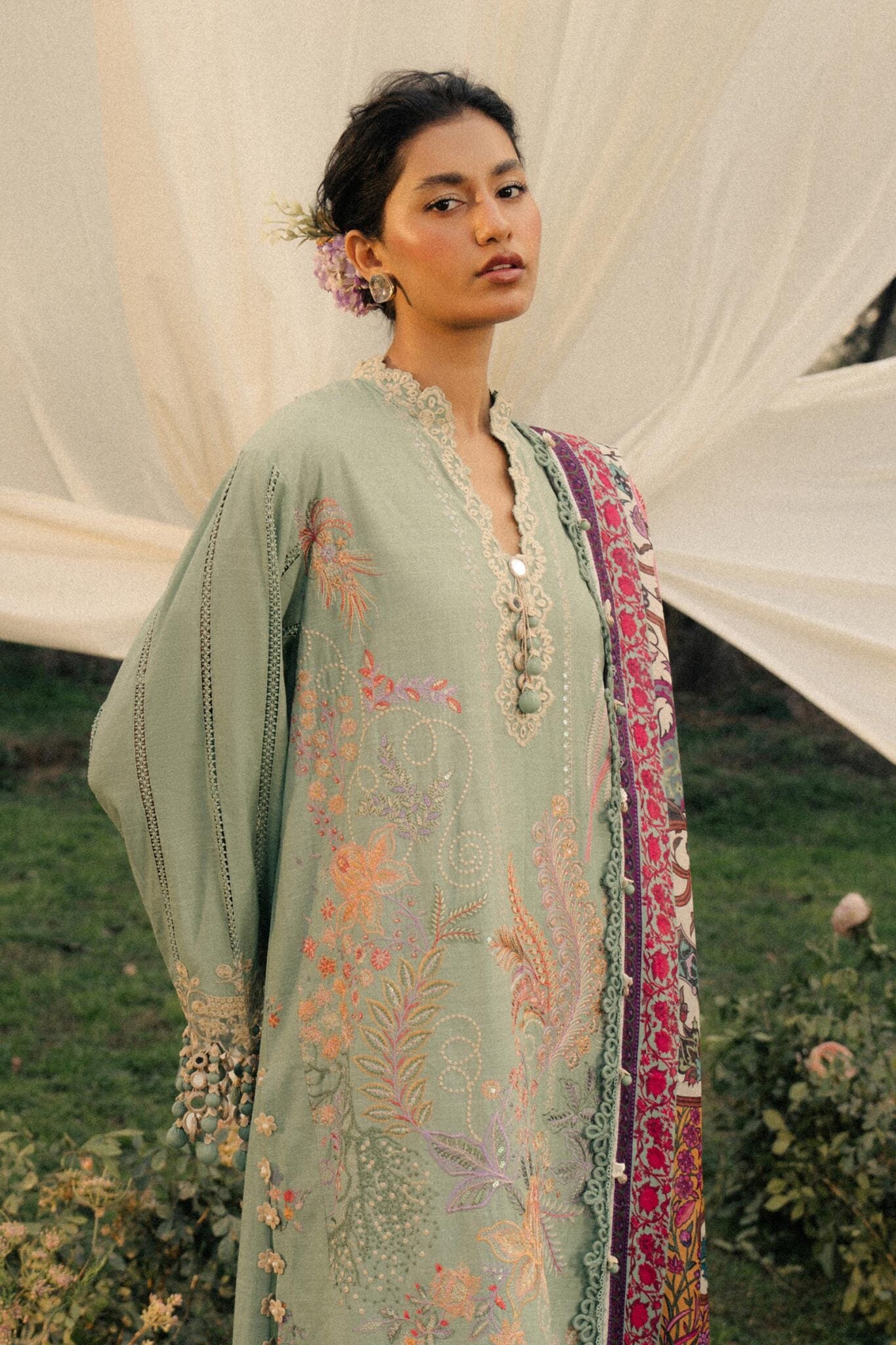 Sana Safinaz 7-B Luxury Lawn Stitched